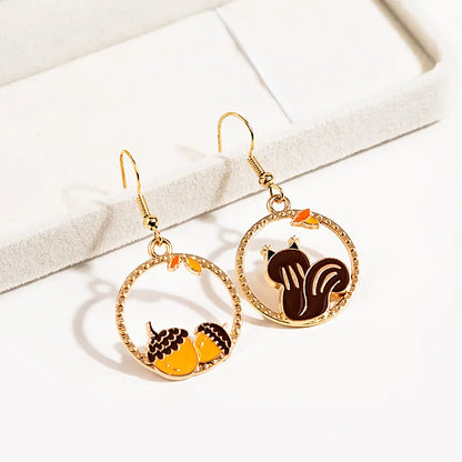 1 Pair Cute Kitten Drop Hook Earrings