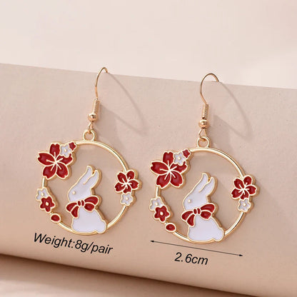 1 Pair Cute Kitten Drop Hook Earrings