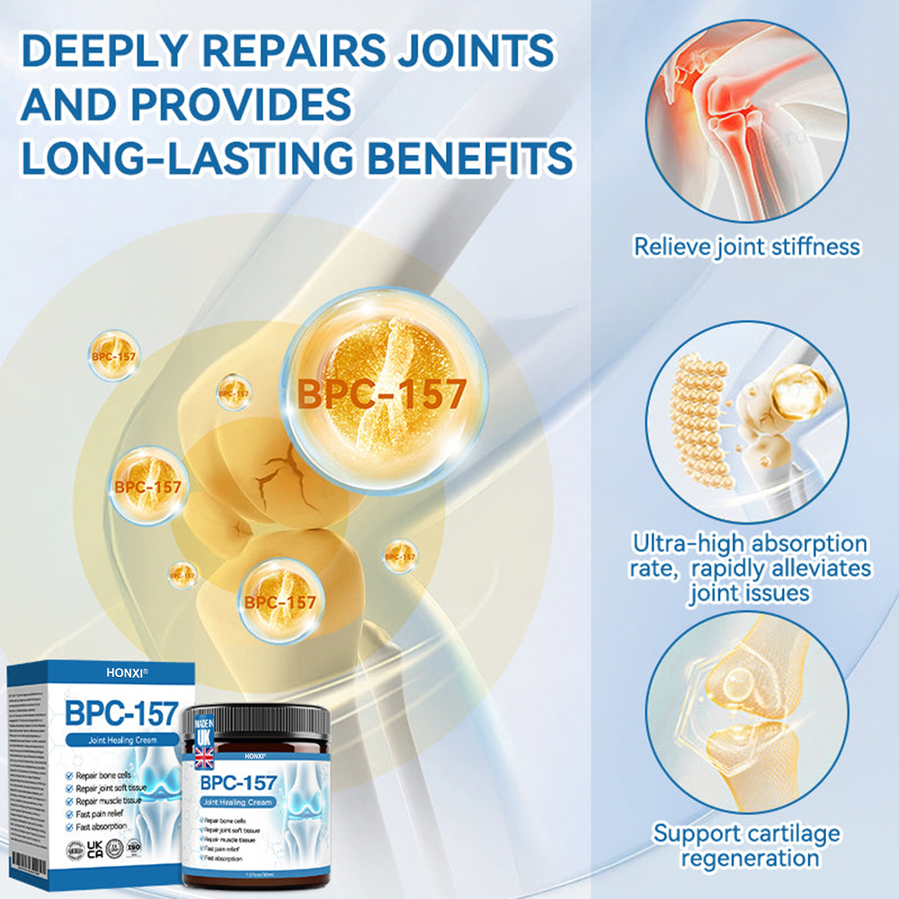 HONXI® BPC-157 Joint Healing Cream🦴Treats Arthritis, Neuropathy, Rheumatism, Sports Injuries & More 🌹