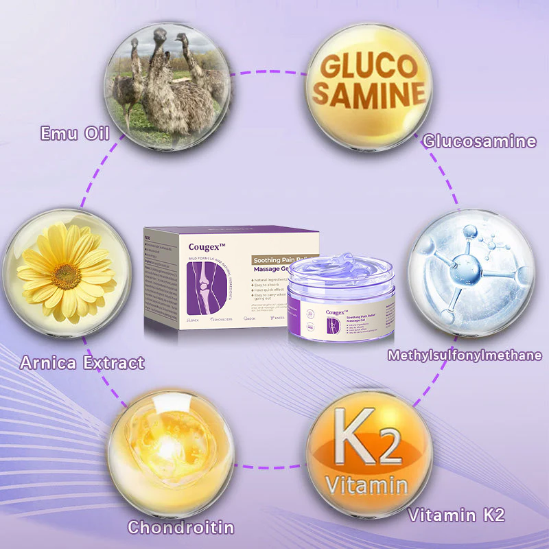 👉Cougex™ Turmeric & Emu Oil Arthritis Soothing Pain Relief Massage Gel 👨‍⚕️Australian Osteopathic Association （AOA）Approved