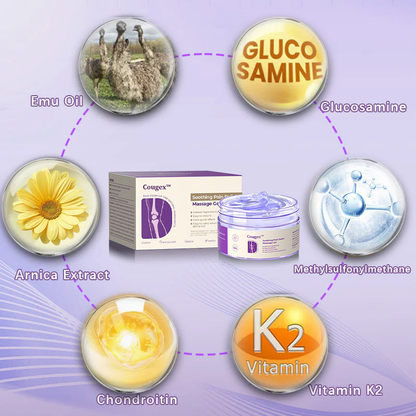 👉Cougex™ Turmeric & Emu Oil Arthritis Soothing Pain Relief Massage Gel 👨‍⚕️Australian Osteopathic Association （AOA）Approved