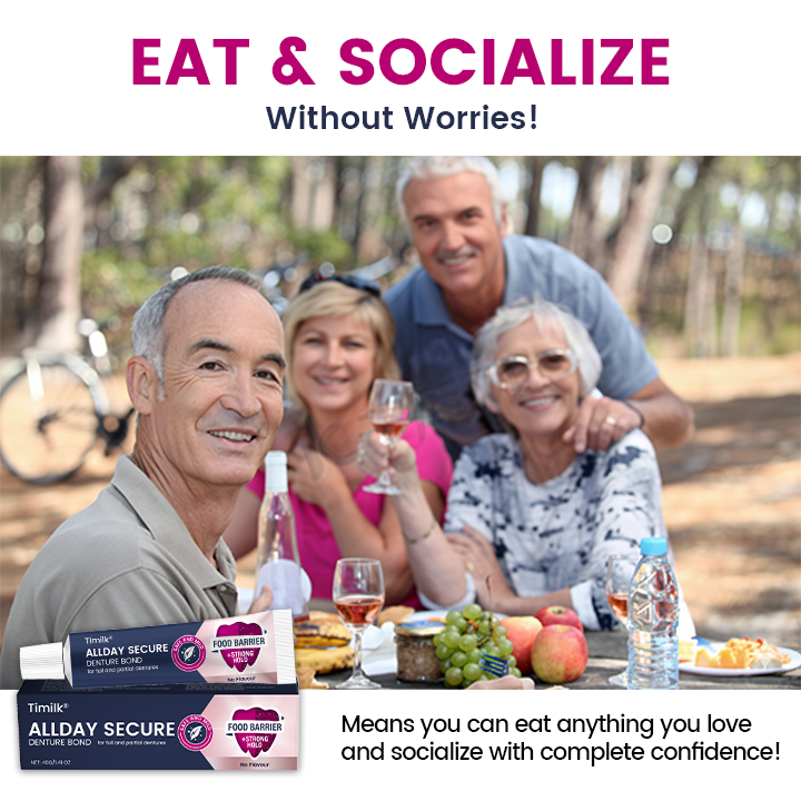 🌏🌏Timilk® AllDay Secure Denture Bond