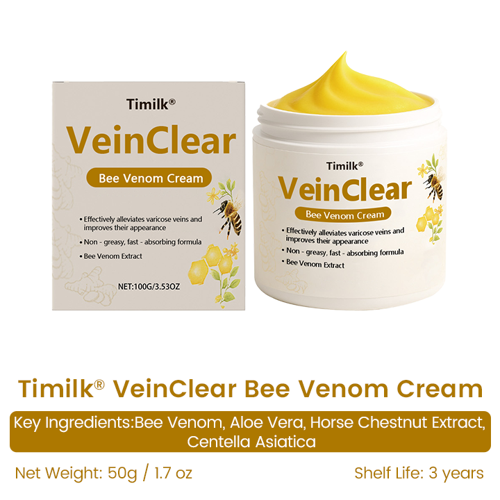 ✨Timilk® VeinClear Bee Venom Cream |✨ Visible Relief in Just 7 Days! 🦵🌿
