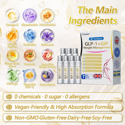 MHRA 🇬🇧 | Official UK 🇬🇧 Store — Croaie® Telportide Oral Solution, GIP and GLP-1 Dual-Action Weight Loss Solution, One Bottle Daily, Results in 7 Days🩹