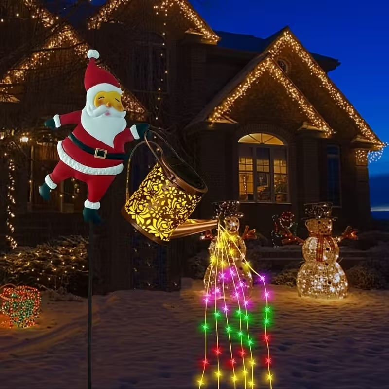🎅🎅Christmas Claus Solar Kettle Lights